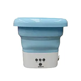 Силіконова переносна пральна машинка OPT-TOP Folding Washing Machine Блакитна (1894523657)
