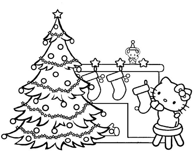 Раскраски на Рождество 2024 для детей: скачать и распечатать!