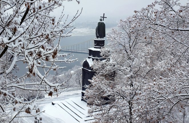 картинка зима в Киеве