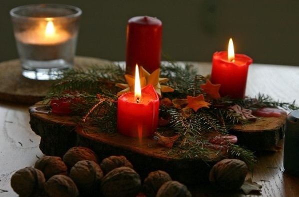 фото новорічні свічки